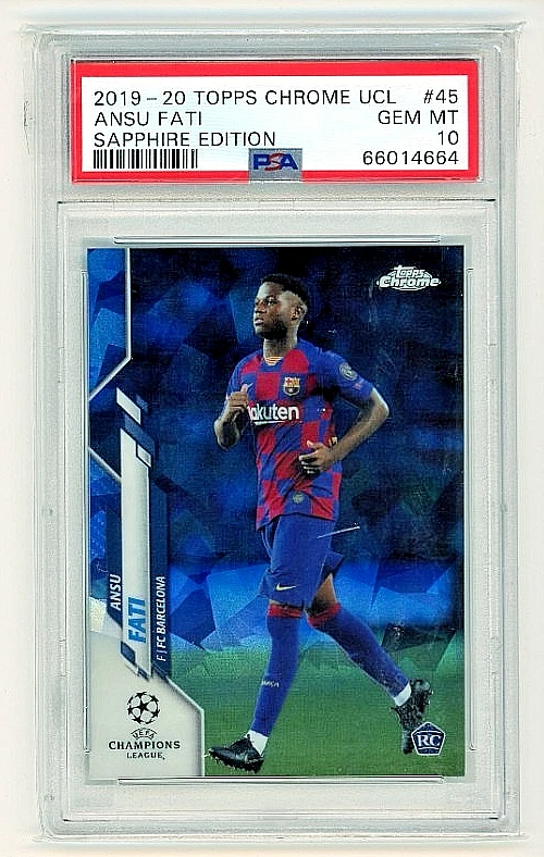 2019-20 Topps Chrome UCL蓝宝石版足球集换卡| eBay