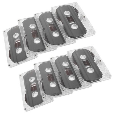 8 Pcs Empty Cassette Tape Audio Cassettes for Recording Tapes Speech