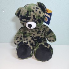 NWT Build A Bear Camouflage 16" Bear Plush Stuffed Animal Military Camo Army