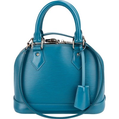 Louis Vuitton Blue Epi Leather Alma BB Handbag Tasche