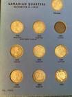 assorted canadian quarter semi filled in circulated condition