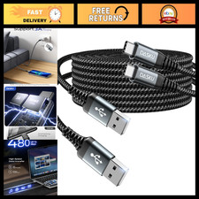 Fast Charging USB C Cable 3A 2 Pack 6FT Durable Braided Charger Cord for iPhon