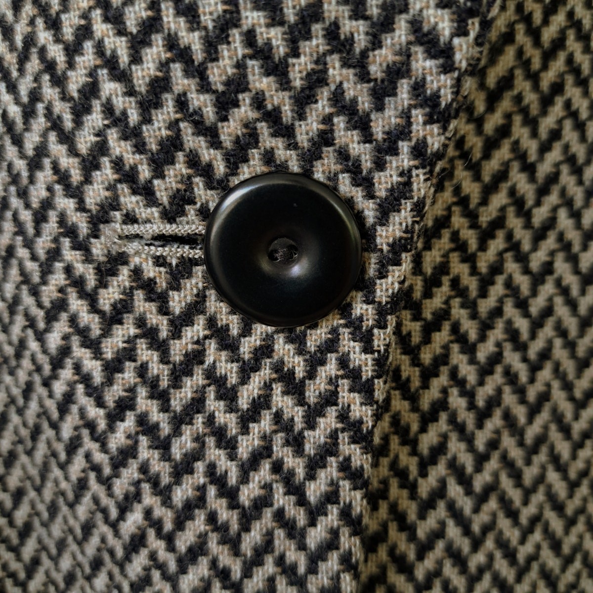 Giorgio Armani Borgo 21 Wool Cashmere Herringbone Bla… - Gem