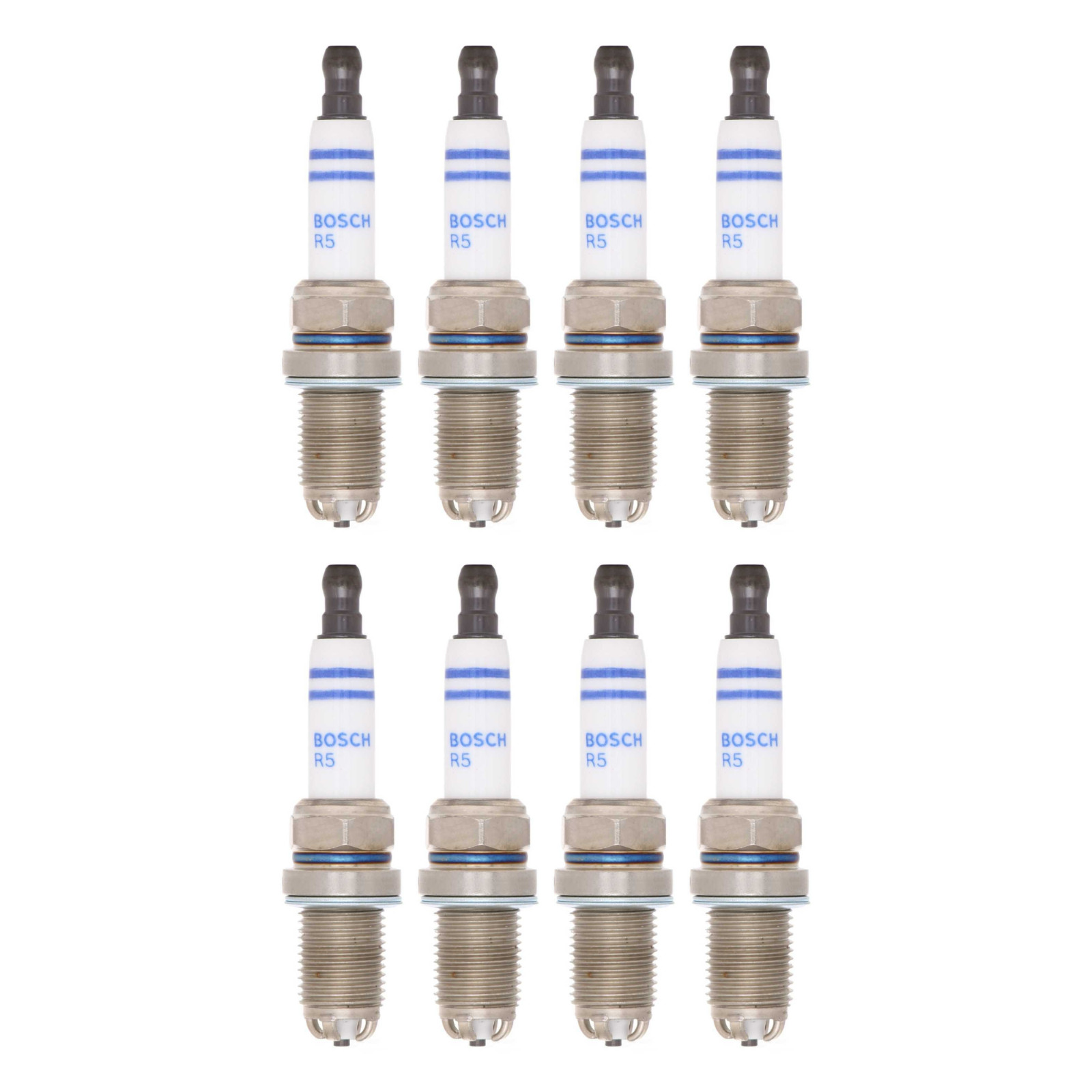 Set of 8 Spark Plugs Bosch 7406 FGR7KQE0 for Audi A6/A8/S4/S5/S8 Allroad V8 4.2L