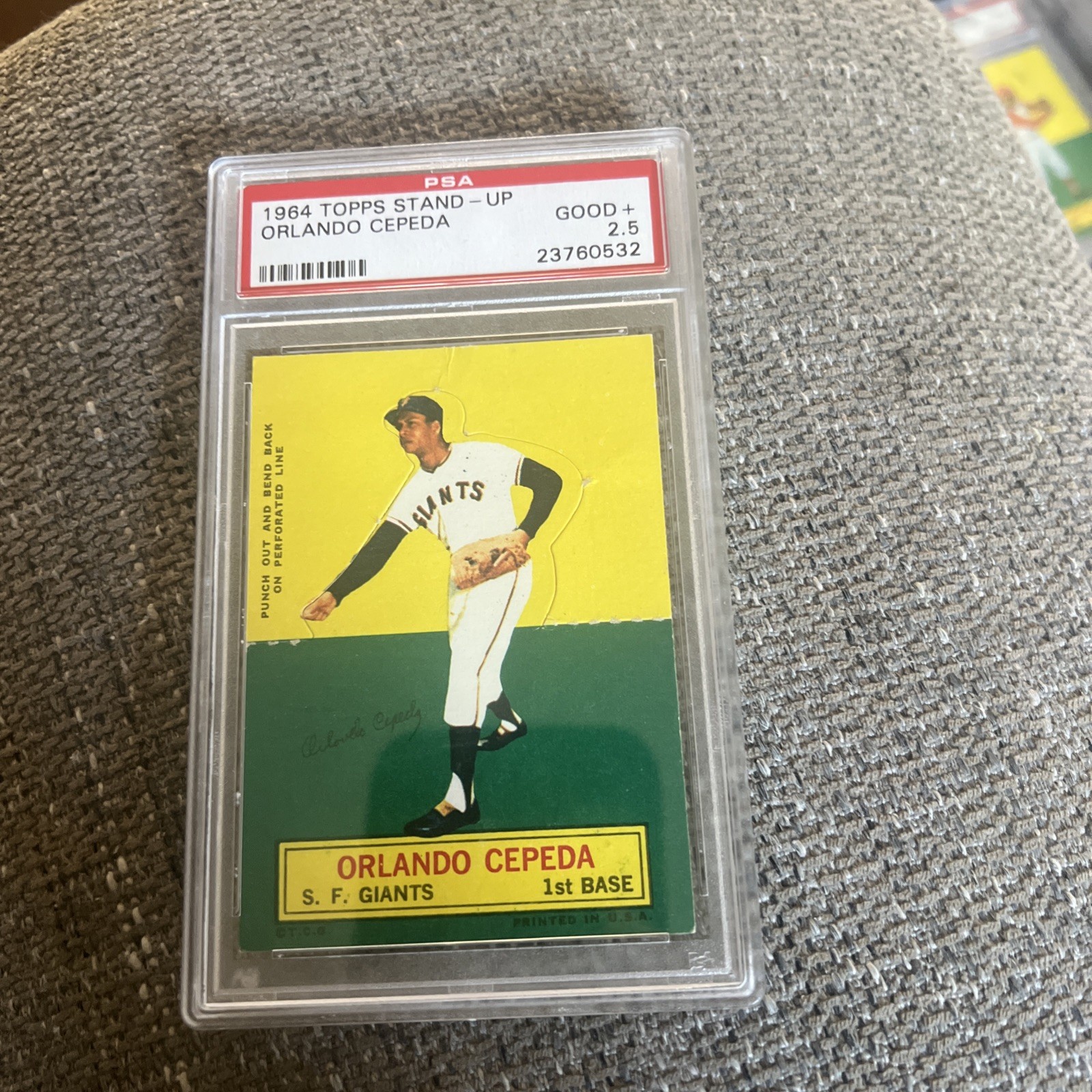 Orlando Cepeda (Baseball Cards 1964 Topps Stand Up) — is it worth grading?