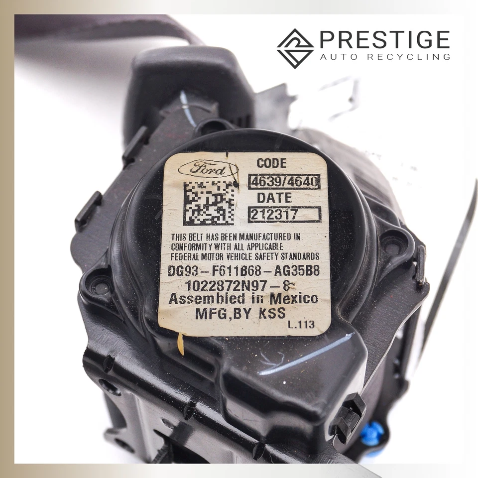 2013-2015 FORD FUSION Driver Seat Belt Retractor Rear Left DG9Z-54611B68-AB - Image 2 of 4