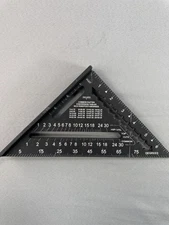 Genuine Doyle 7” Rafter Square Black Measuring Triangle NEW Tool