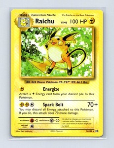 Raichu 36/108 XY Evolutions Rare Non-Holo