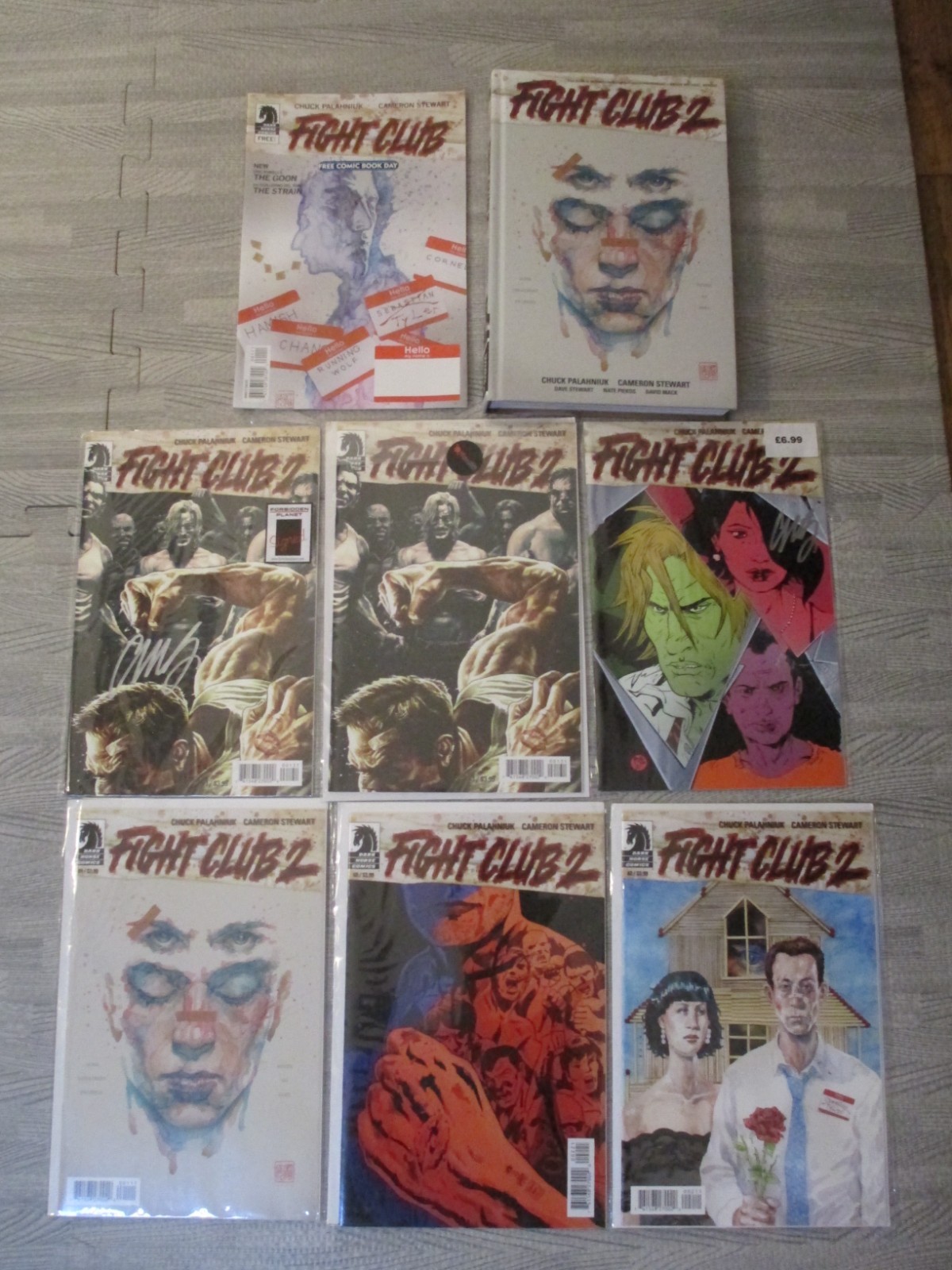 Fight Club Comic Book Bundle Chuck Palahniuk Dark Horse Signed Issue