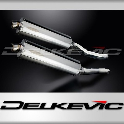 Yamaha XJ600S XJ600N DIVERSION 1992-2004 Auspuff Schalldämpfer 450mm Oval Edelstahl