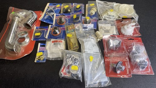 Assorted Plumbing Supplies- Lot of over 25 Pieces-New Old Stock