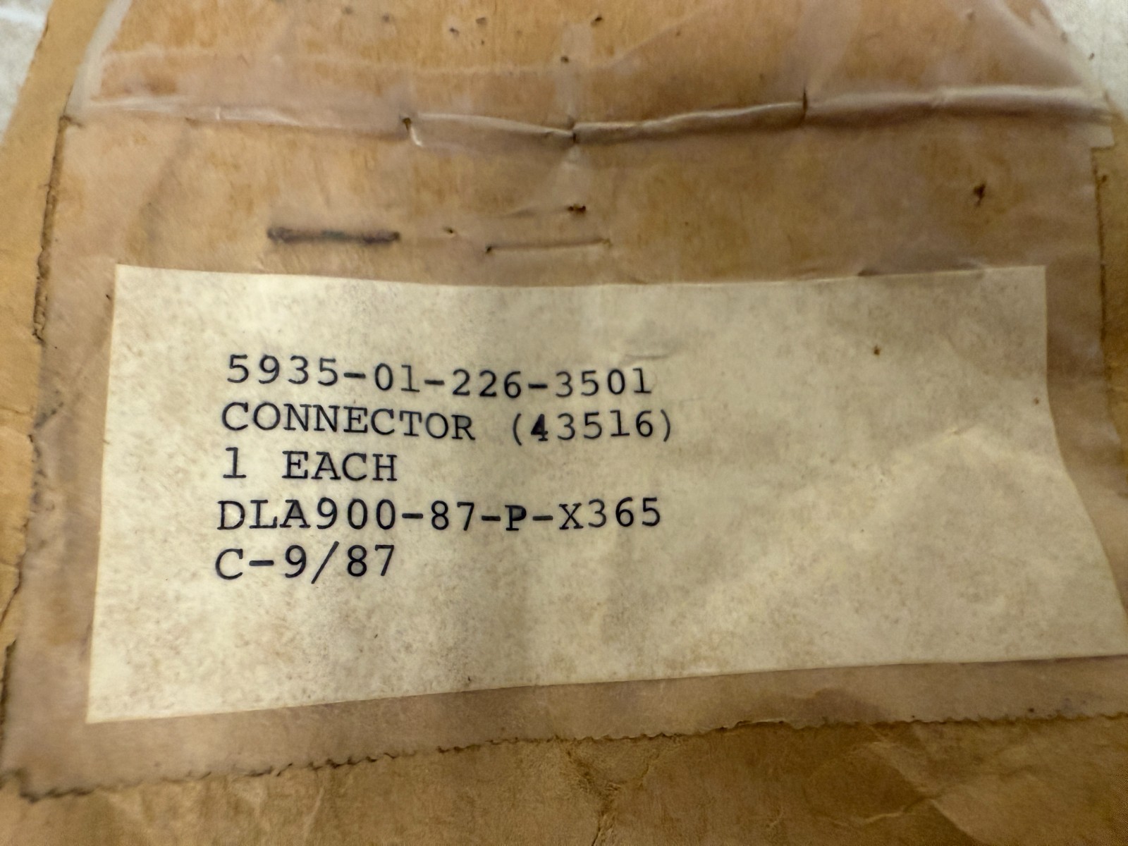 Flange Mount RF Coaxial Connector Adapter N-Type/SMA Military Aerospace Surplus