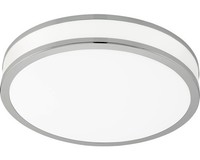 Led Deckenleuchte 18W 2000 Lm 3000 K Ø 28 Cm Palermo Weiß/Chrom