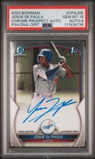 2023 Bowman Chrome Prospect Auto #CPAJDE Josue De Paula PSA 10