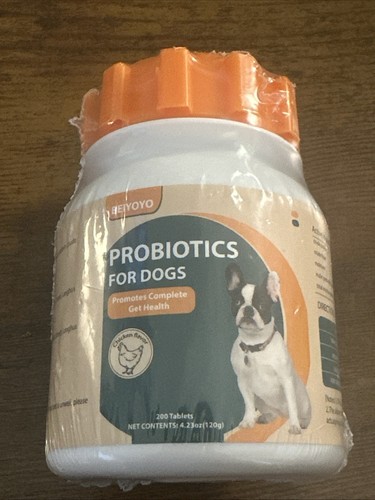 Probiotics & Enzymes Digestive Support for Dogs (200 Chewable Tablets) Chicken