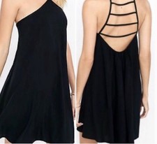 Express strappy Dress Womens small Black Strappy Cocktail, casual beach mint