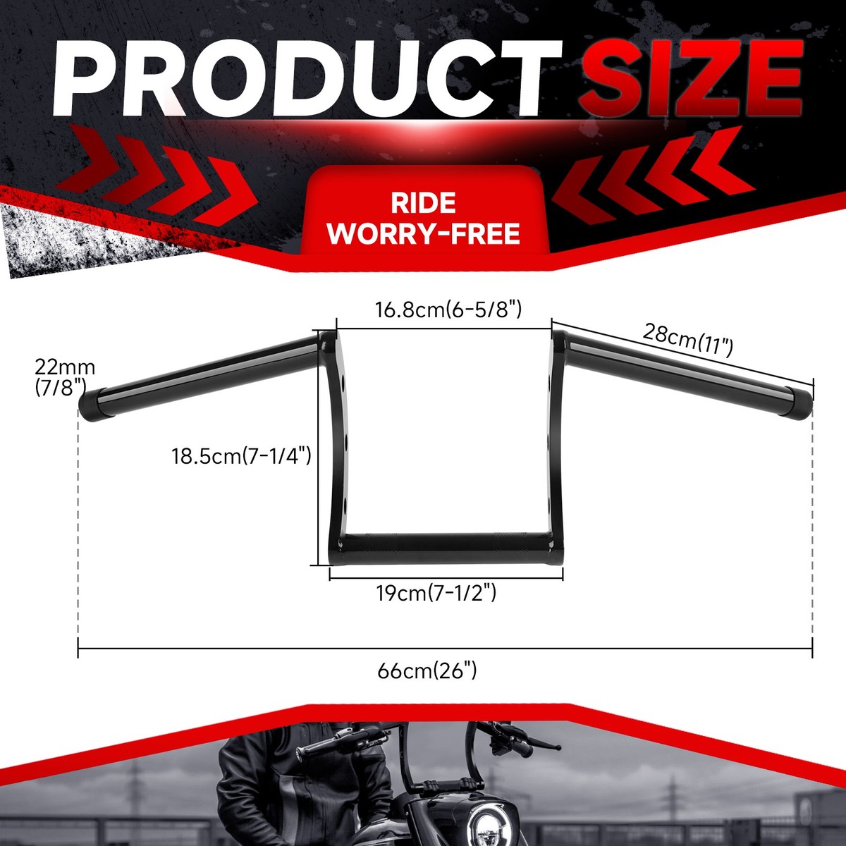 Harley Davidson Stuur Drag Bar in 4 maten vanaf 19,90 - Advertentie 743301