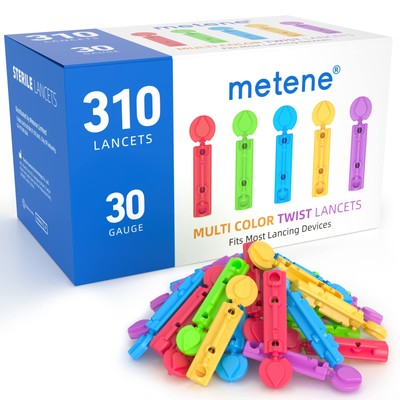 Twist Top Lancets 310 Count 30 Gauge for Blood Sugar Testing Diabetic
