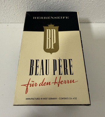 Beau Père Herrenseife Vintage West Germany 4 oz OVP versiegelt