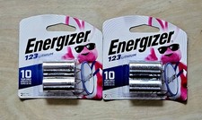  X2 Energizer   123 Lithium Batteries, 4 Count, New, Fast Shipping