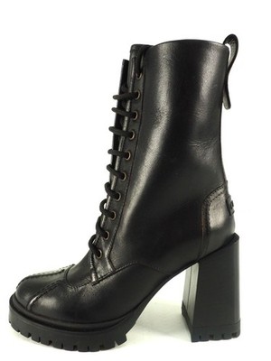 FURLA LADIES' GENUINE LEATHER LADIES' ANKLE BOOTS ANKLE BOOTS NEW BLACK 37