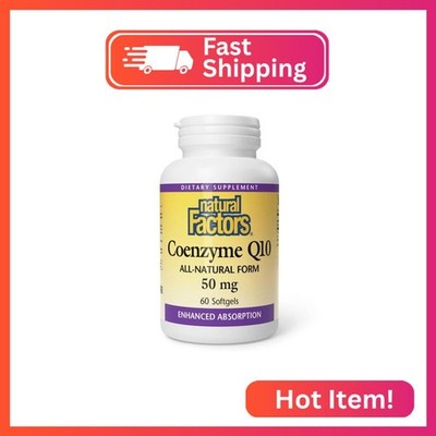 Natural Factors Coenzyme Q10 - Antioxidant Support Supplement Supports Cellular
