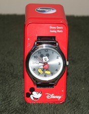 Vintage Disney Mickey Mouse Classic Watch   Silver Tone   Moving Hands