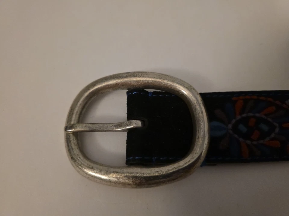 Cinturón bordado XL de cuero para mujer Lucky Brand Foto 3 de 4