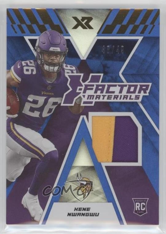 Kene Nwangwu Panini Phoenix Rps Rookie Auto Jersey #KNW Prime Blue