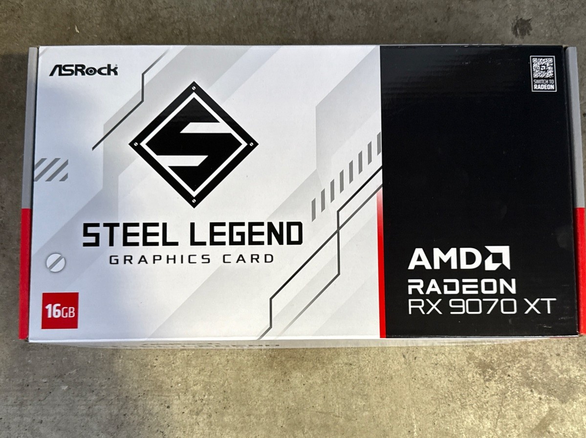 AMD Radeon RX 9070 XT Asrock Steel Legend 16GB - Brand new AMD Radeon RX 9070 XT Asrock Steel Legend 16GB - Brand new