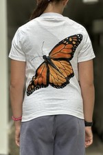 Vintage Diana D Tyler Monarch Butterfly Caterpillar Tee Shirt Brand New W Tags