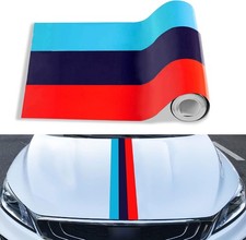 78"x5.9" Color Stripes Decal Sticker DIY Modifed Stripe Decal Waterproof Decorat