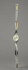 Armitron Now Womens Watch Bracelet 17mm Gold Silver Tone New Battery 6.75"