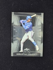 Leaf 2025 Metal Sebastian Walcott #161 Silver Lite Brite Rookie /99 Baseball