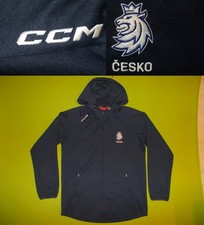 Ice Hockey Jacket CZECH (L) CCM PERFECT !!! NHL home TRAINING Dark Blue