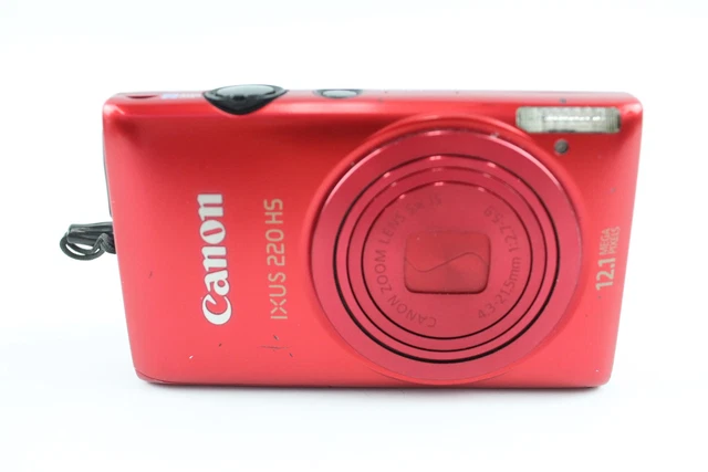 02 Canon IXUS 220 HS Digital Compact Camera Working w Canon 5x Optical Zoom Lens