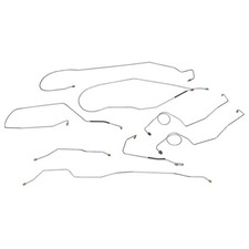 1967-70 Ford Truck F100 2wd Longbed Power Drum Brake Line Set Oe Steel 1967-70 Ford Truck F100 2wd Longbed Power Drum Brake Line Set Oe Steel