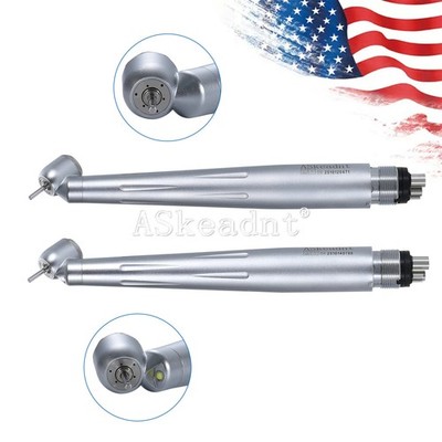 Dental LED E-generator 3 Spray 45 Degree Fiber Optic Handpiece / NO-LED Turbine