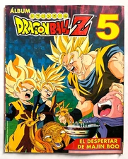 DRAGON BALL Z 5 Album Complete 100% PERU 1999 Navarrete Majin Buu Saga