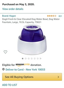 dogit design fresh & clear fountain