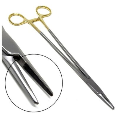 T/C Mayo Hegar Needle Holder 7'' With Tungsten Carbide Inserts Stainless Steel