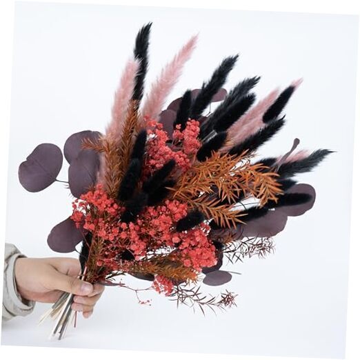 Natural Pampas Grass Bouquet | Boho & Western Wedding Decor Flowers Dried