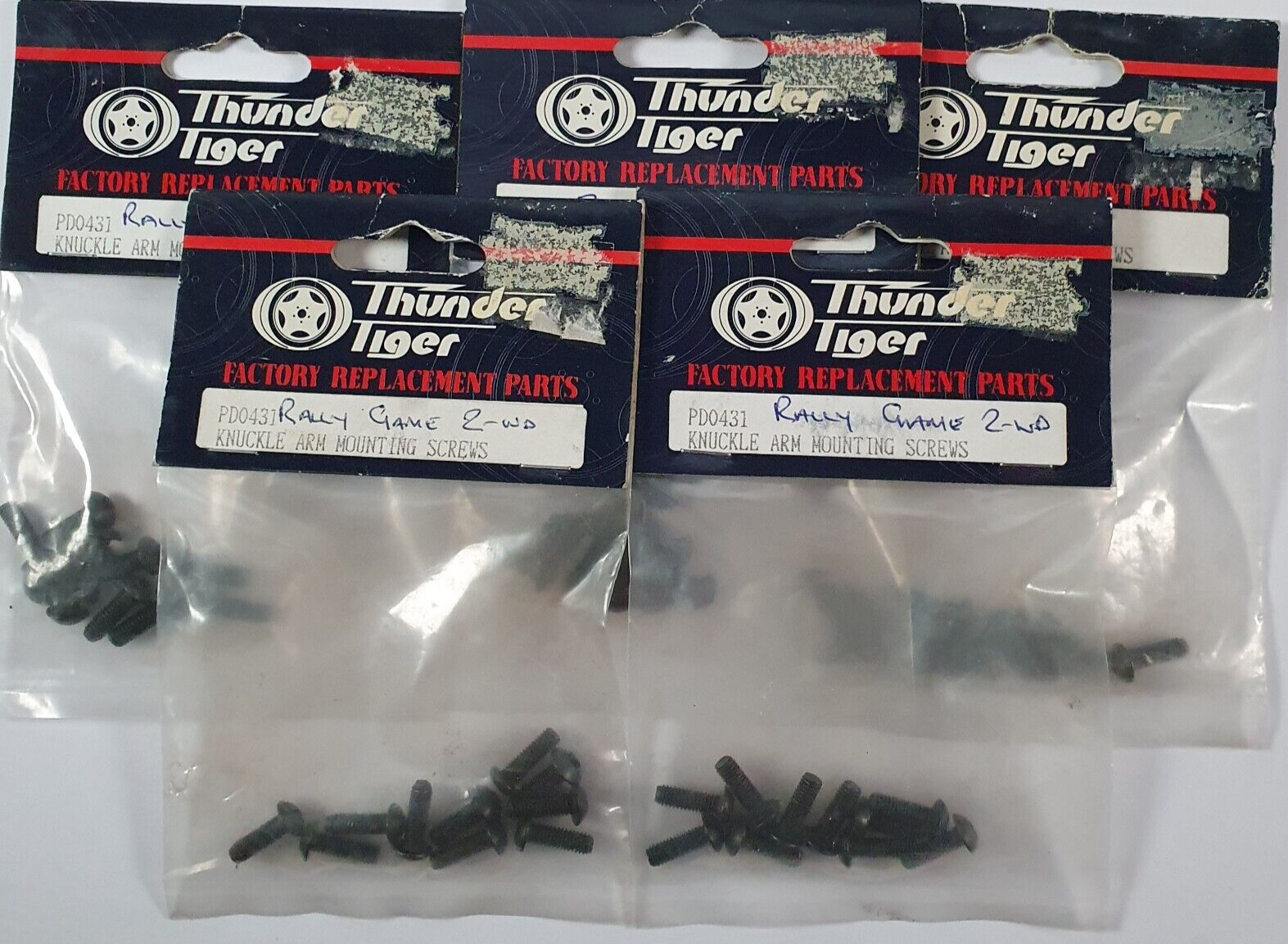 5 x Pkts Thunder Tiger Knuckle Arm Mounting Screws PD0431 TRS  Vintage RC Spares