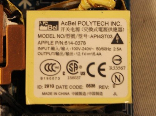 Apple iMac Power Supply 614-0378 API4ST03 for 17” 20” iMac TESTED - Picture 2 of 5
