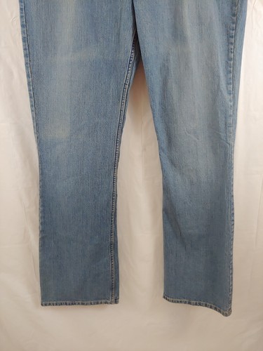 Vtg Levis Strauss Womens Jeans 14 Long Stretch Low Rise Bootcut Misses Light - Picture 3 of 9