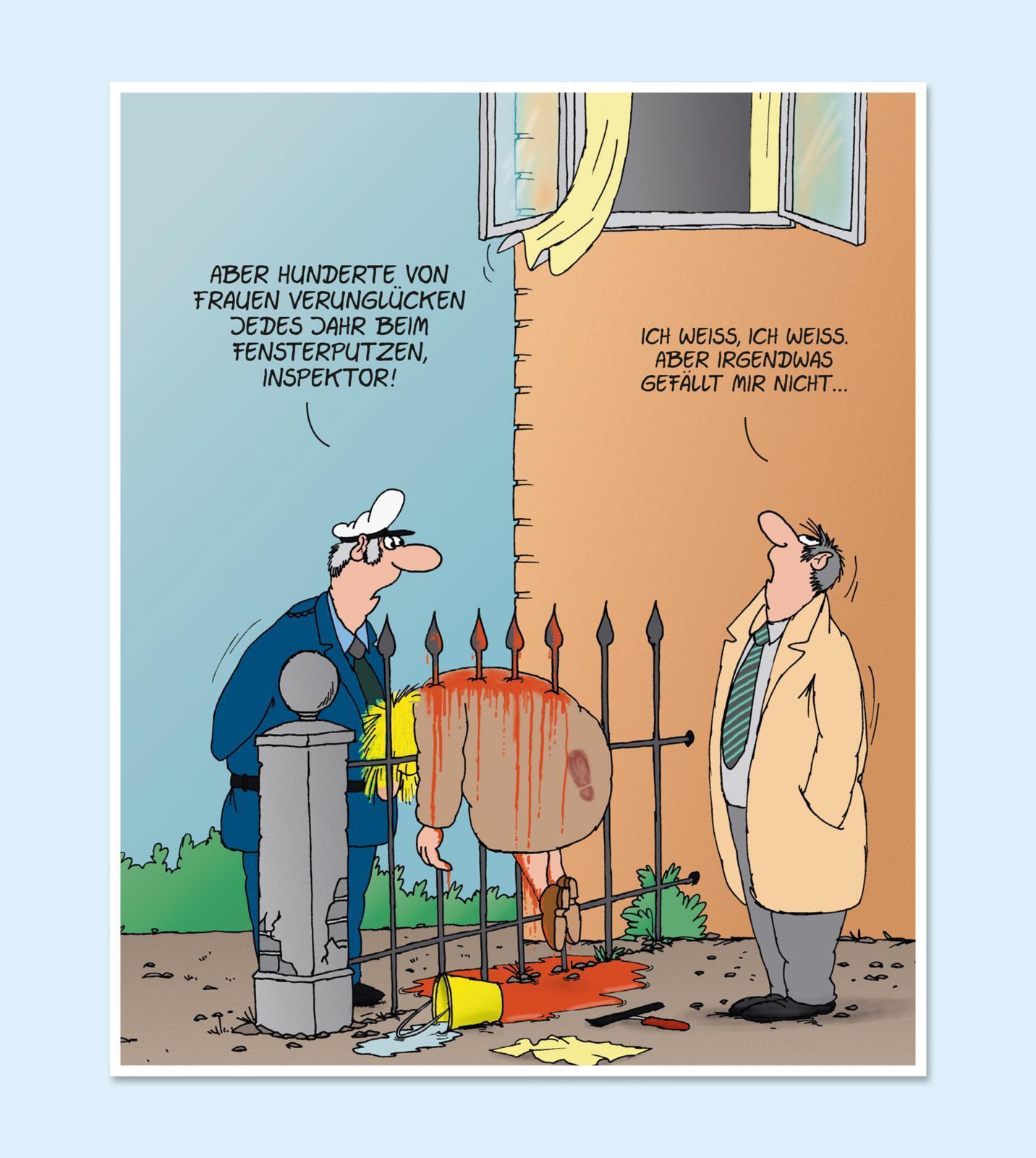 Thumbnail - Uli Stein Cartoon-geschenke: Aufmachen, Polizei, Uli Stein