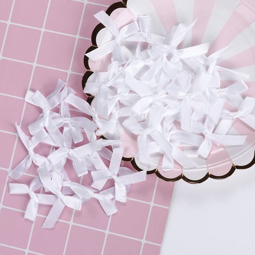 Appliques Accessories Sewing Satin Ribbon Bow Wedding Decoration DIY Craft - Picture 3 of 17