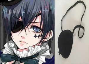 Details About Hot Black Butler Ciel Phantomhive Cosplay Eyepatch Gift Cosplay Accessories