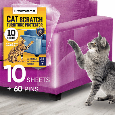 Heavy Duty Cat Scratch Deterrent Furniture Protectors for Sofa 10 XLarge Sheets