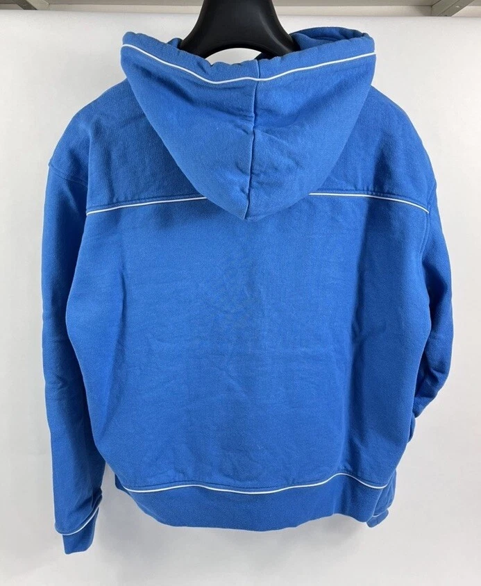 FELPA CON CAPPUCCIO JACQUEMUS BLU STAMPA LOGO BOXY FIT TAGLIA: M